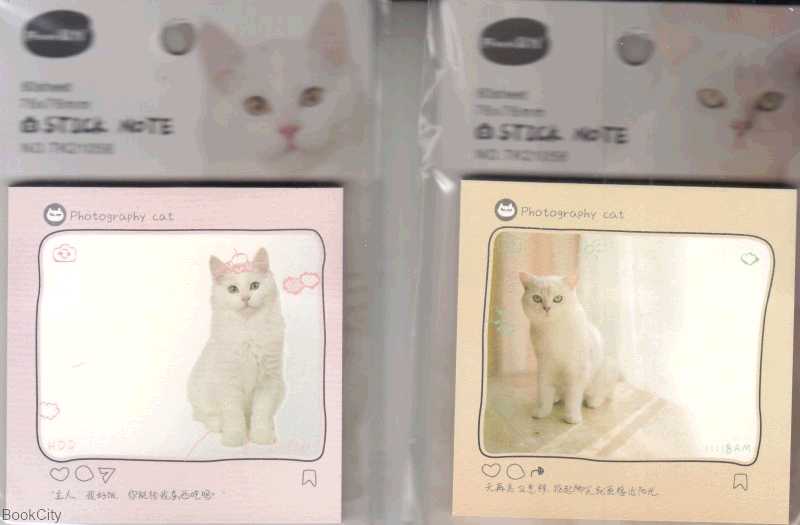 یادداشت چسب‌دار طرح گربه TK21058