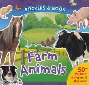 Farm Animals Stickers and Book