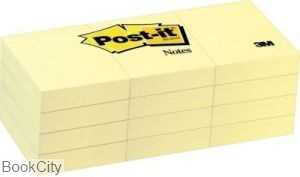 یادداشت چسب‌دار 1200 برگ مستطیل کوچک زرد Post-it 653