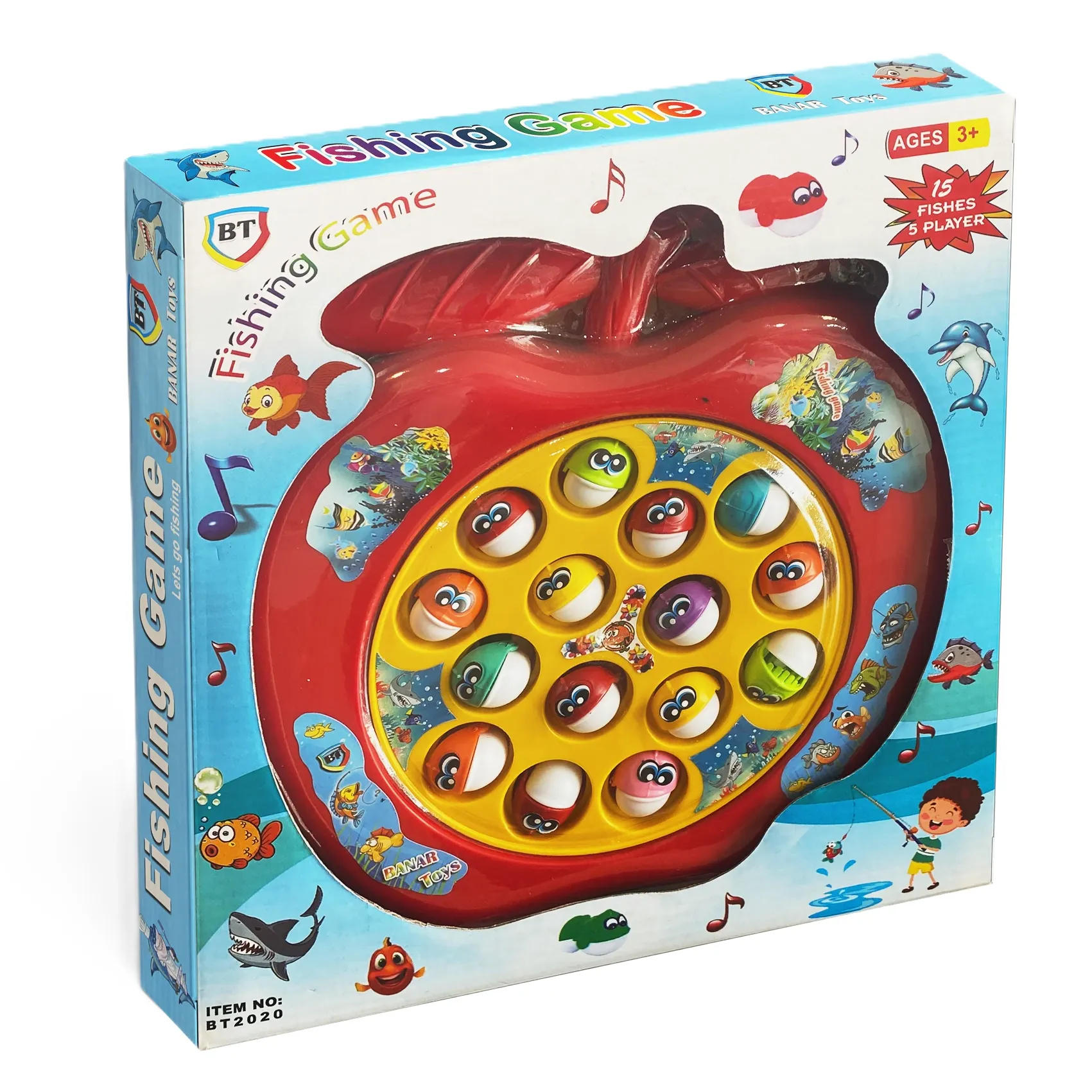 ماهی چرخشی موزیکال طرح سیب Fishing Game 2020
