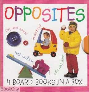 Opposites 4 Board Books in a Box