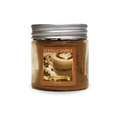 شمع شیشه‌ای 70gr رایحه قهوه Morningcoffee - 0