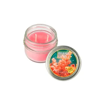 شمع شیشه‌ای 70gr رایحه مرجان Livingcoral