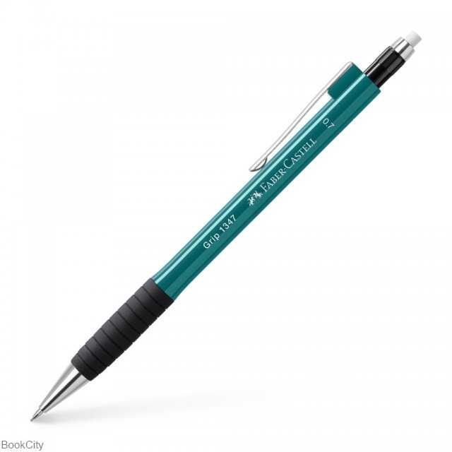 اتود 0.7mm سبز روشن با پاک‌کن چرخشی FABER CASTELL 134760 Grip
