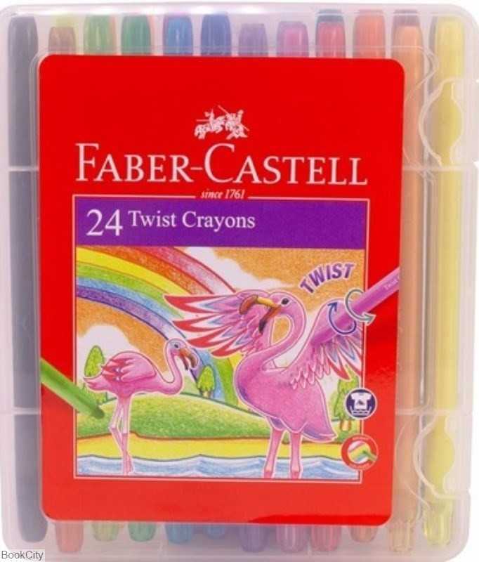 پاستل 24 رنگ چرخشی FABER CASTELL 520624
