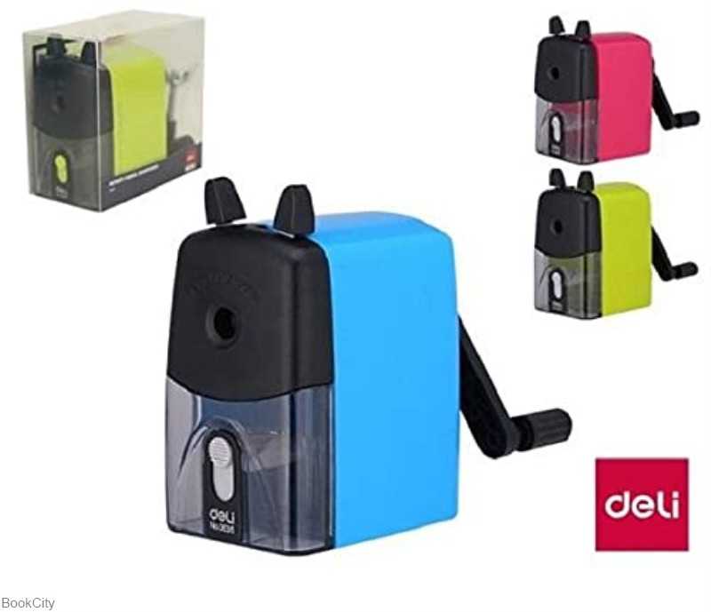 تراش رومیزی 2 قلو رنگی deli 0635