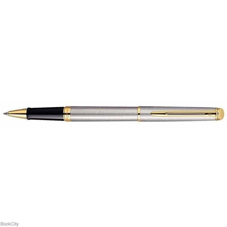 روان‌نویس استیل مات گیره طلا WATERMAN Hemisphere