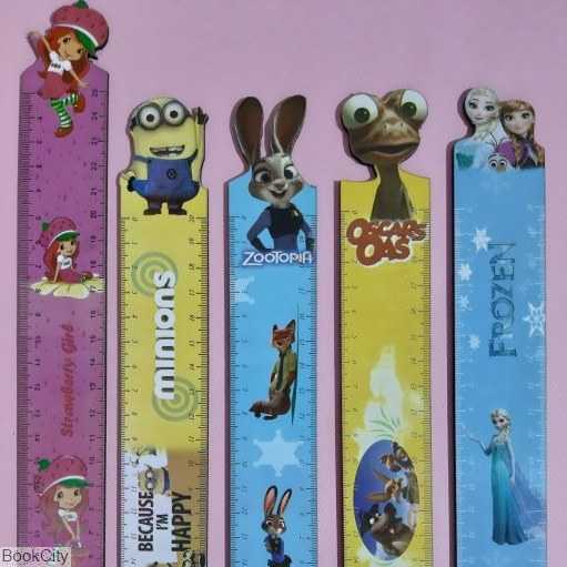 خط‌کش 12cm چوبی فانتزی