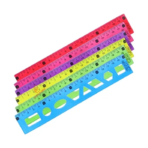 خط‌کش 20cm شابلون‌دار - 0