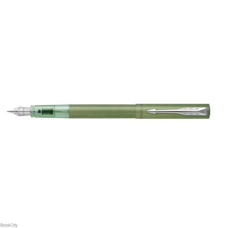 خودنویس سبز گیره کروم PARKER Vector XL