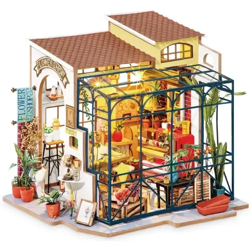 پازل چوبی سه‌ بعدی روبوتایم Emily's Flower Shop DG145