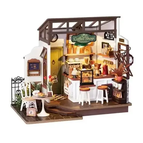 پازل چوبی سه‌ بعدی روبوتایم Cafe NO 17 DG162