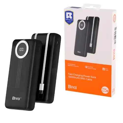 پاور بانک Biva Fast Charging Power Bank 10000mAh with Cable BP-039