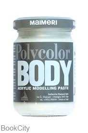 رنگ آکریلیک MAIMERI 801 Body pearl White Pasta 140ml
