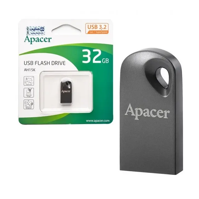 فلش مموری Apacer Flash AH 15K USB3.2 32GB Dark Gray - 0