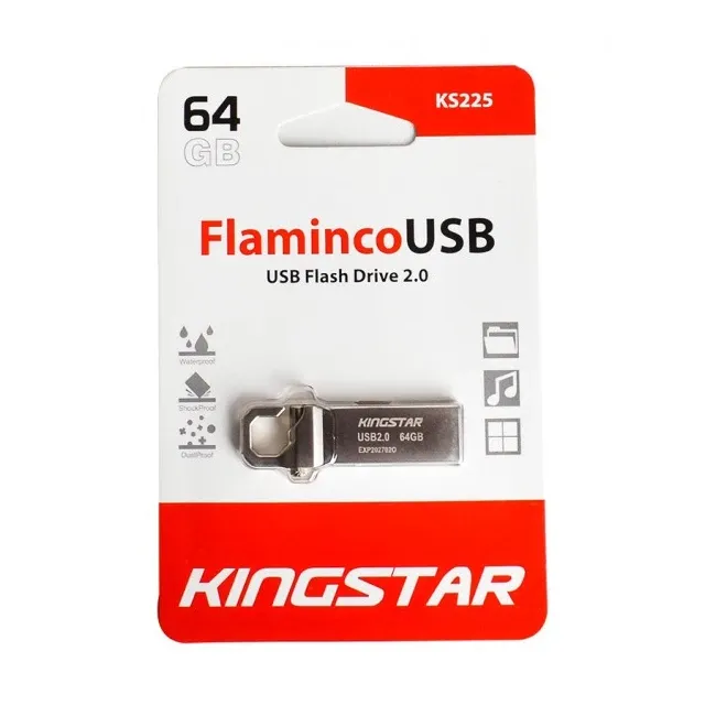 فلش مموری KINGSTAR Flash Flaminco KS225 USB2.0 64GB Silver