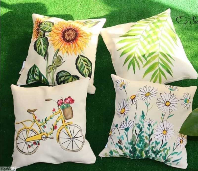 کوسن سایز 45×45 آفتاب سفید