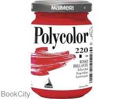 رنگ آکریلیک MAIMERI 220 Briliant Red 140ml
