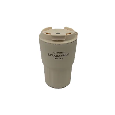 تراول ماگ درب مات سفید SITARAYURI 360ml - 0