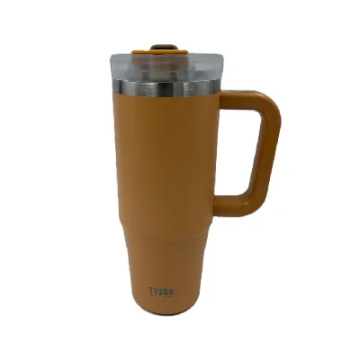 تراول ماگ تامبلر زرد TYESO 8866 900ml - 0