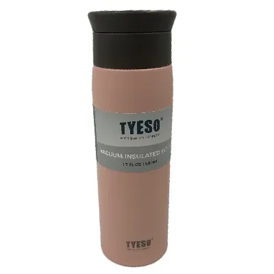تراول ماگ 500ml گلبهی TYESO 8730B