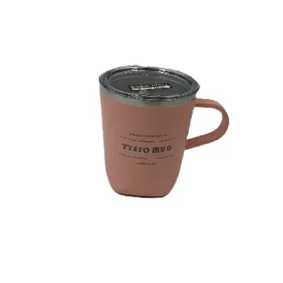 ماگ درب‌دار گلبهی TYESO 300ml 8718