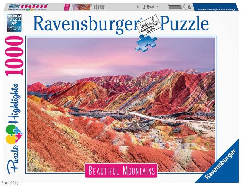 پازل Rainbow Mountains China 1000pcs 17314