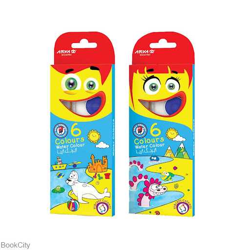 آبرنگ 6 رنگ 5001 آریا - 0