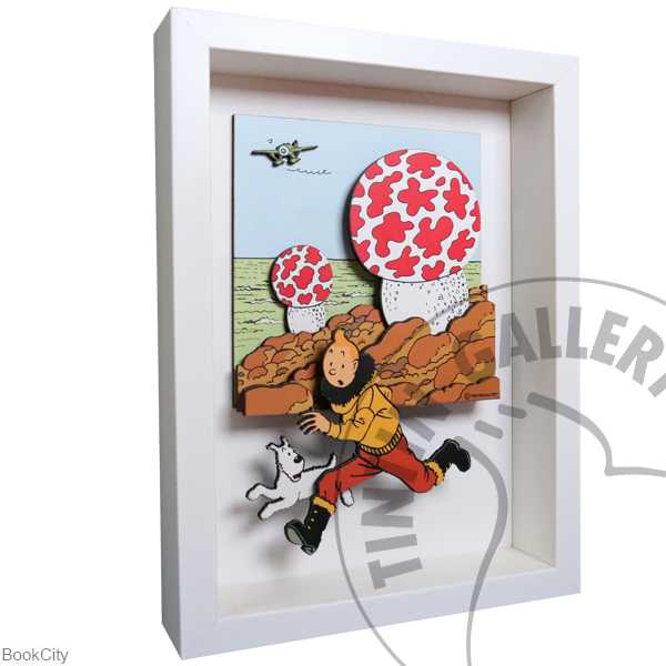 تابلو سه بعدی سفید TINTIN 7GooyGallery