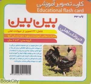 بین بین حیوانات اهلی (کارت تصویر آموزشی) گلدونه