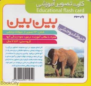 بین بین حیوانات وحشی (کارت تصویر آموزشی) گلدونه