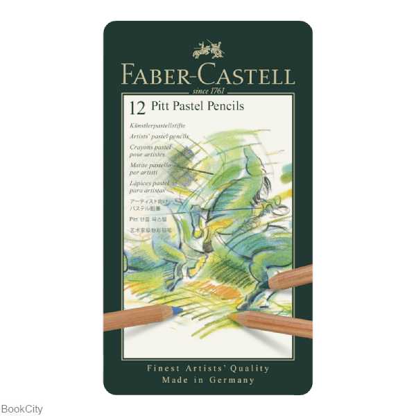 پاستل مدادی 12 رنگ فلزی FABER CASTELL 112112