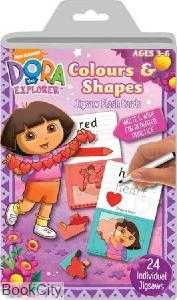 Dora the Explorer Colours & Shapes Jigsaw Flash Cards