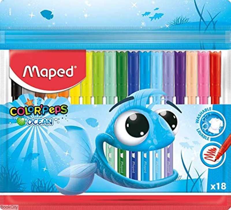 ماژیک 18 رنگ Maped 845721 Ocean