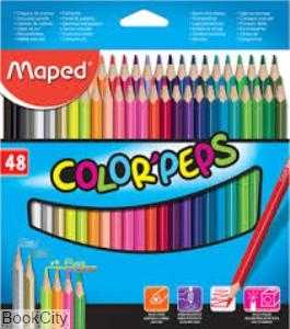 مدادرنگی 48 رنگ مقوایی Maped 832048 Colorpeps