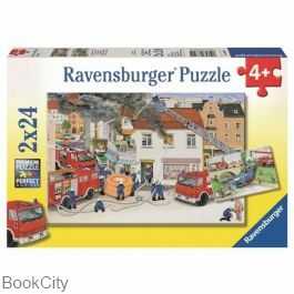 پازل With the Fire Brigade 2×24pcs 08851