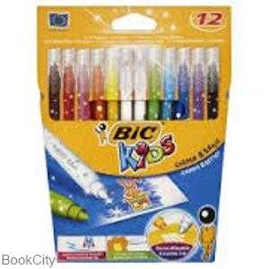ماژیک 12 رنگ BiC Colour & Erase