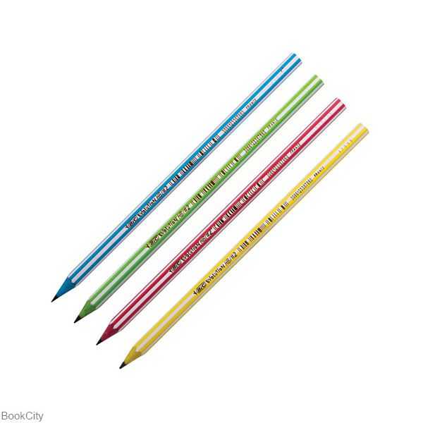 مداد مشکی بدنه راه راه BiC Evolution