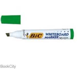 ماژیک وایت‌برد سبز نوک تخت BiC Velleda