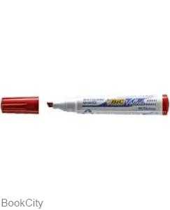 ماژیک وایت‌برد قرمز نوک تخت BiC Velleda