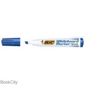 ماژیک وایت‌برد آبی نوک تخت BiC Velleda