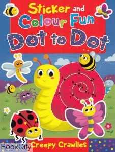 Sticker colour Dot to Dot Creepy Crawlies