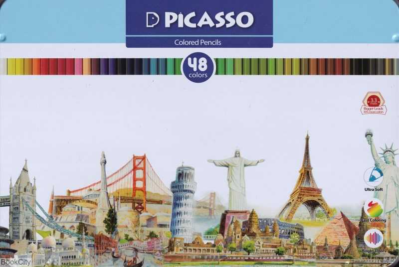 مدادرنگی 48 رنگ فلزی PICASSO