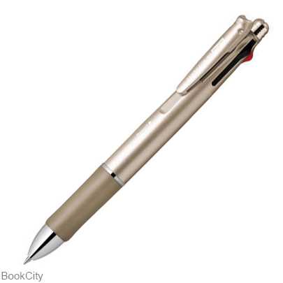 خودکار و اتود 5 کاره بدنه طلایی ZEBRA Clip On CGO 0.5mm