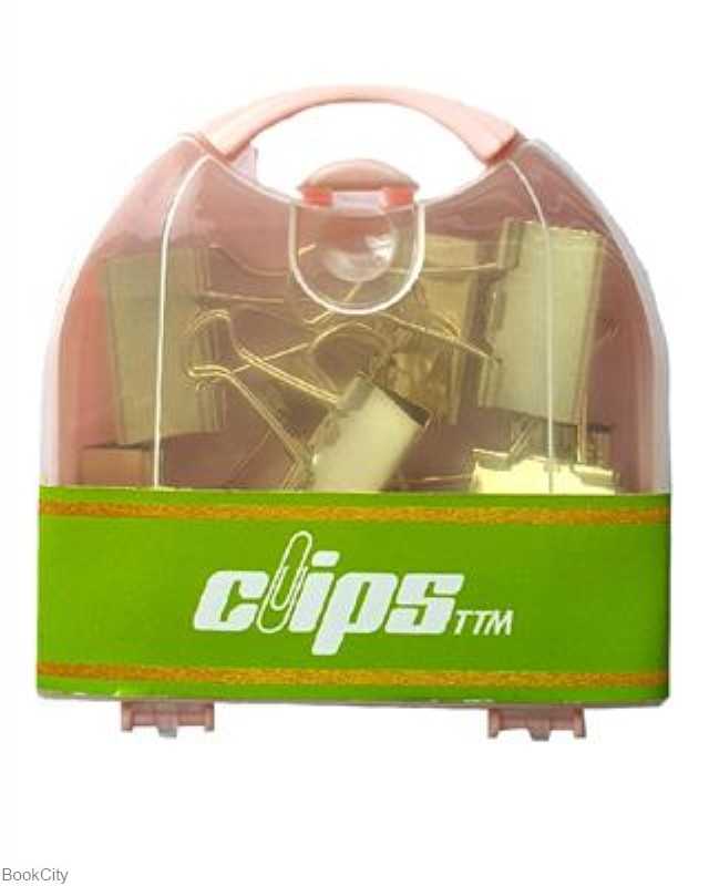 گیره دوبل 25 و 32 طلایی 10 عددی Clips - 0