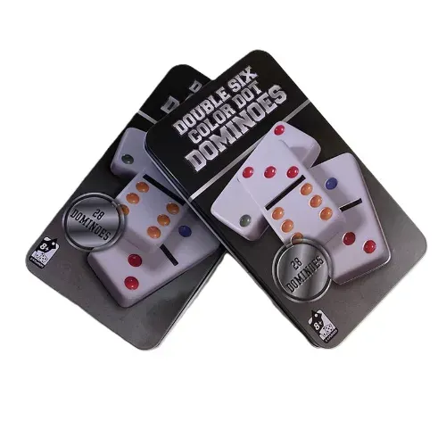 دومینو سنگی 28 قطعه جعبه فلزی (Domino)