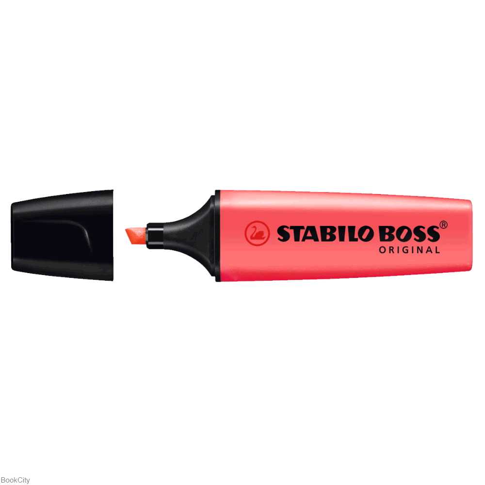 ماژیک های‌لایت قرمز مرجانی پاستلی STABILO 70-140 Boss Original