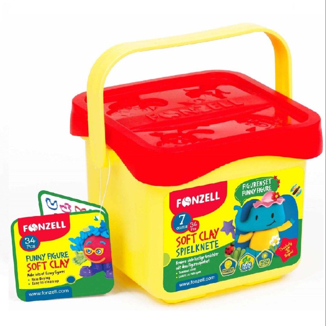 خمیر 7 رنگ سطلی FONZELL 685087