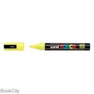 ماژیک پوششی زرد نوک گرد Uniball PC5M Posca 1.8-2.5mm