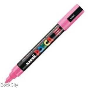 ماژیک پوششی صورتی نوک گرد Uniball PC5M Posca 1.8-2.5mm